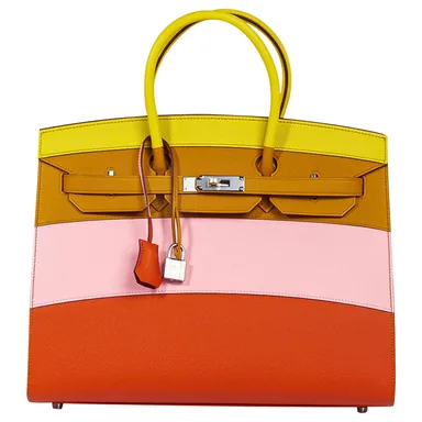 Hermès Birkin Sellier — striped, spring/summer 2020 — model reference