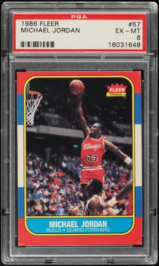 1986–87 Fleer Michael Jordan rookie card — model reference