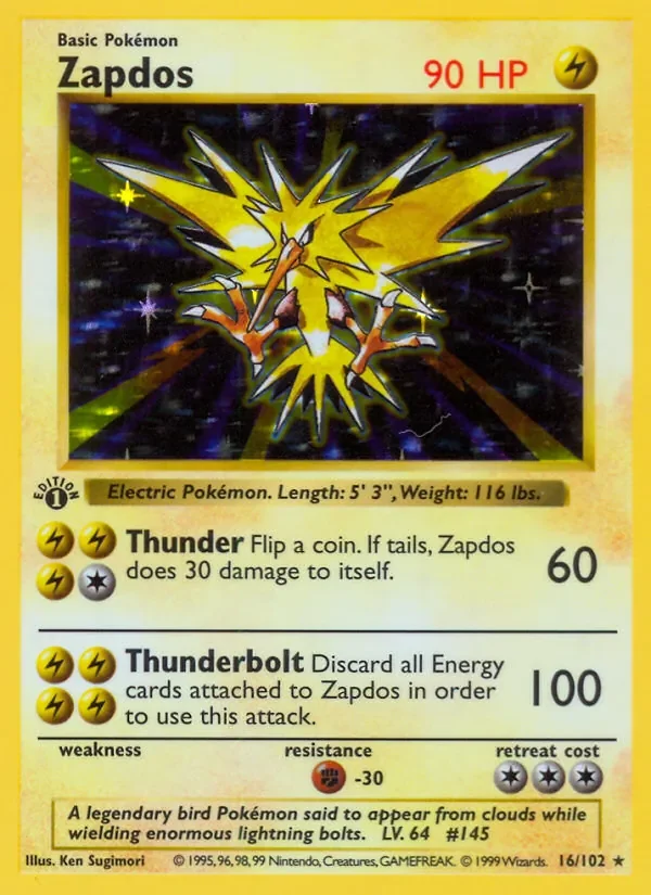Zapdos — Base Set 16/102
