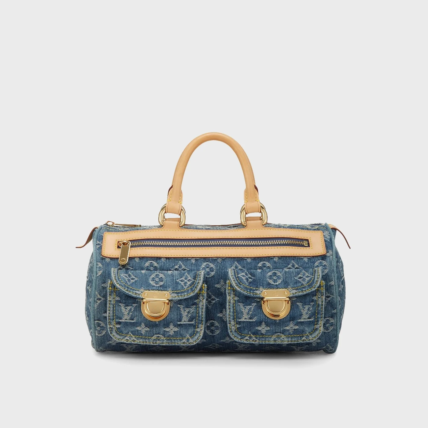 Louis Vuitton Monogram Denim Neo Speedy Bag - Blue
