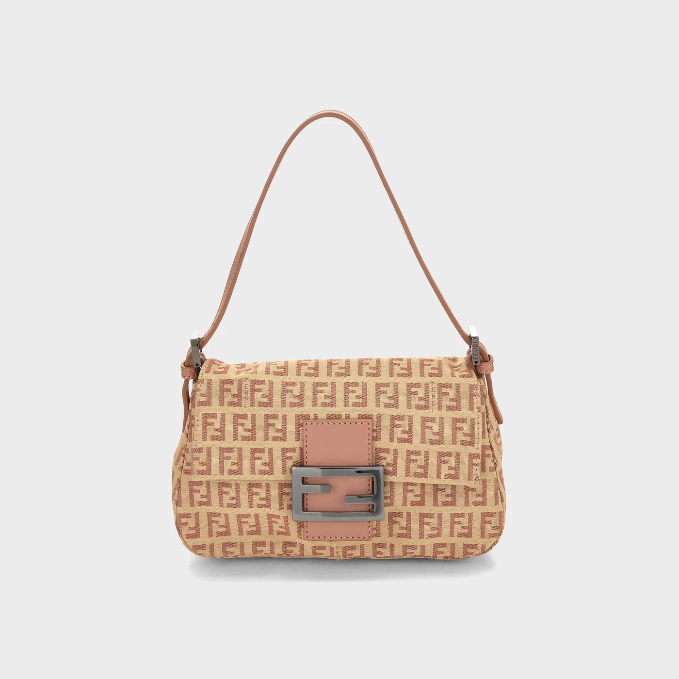 Fendi Zucchino Mini Mamma Shoulder Bag - Pink