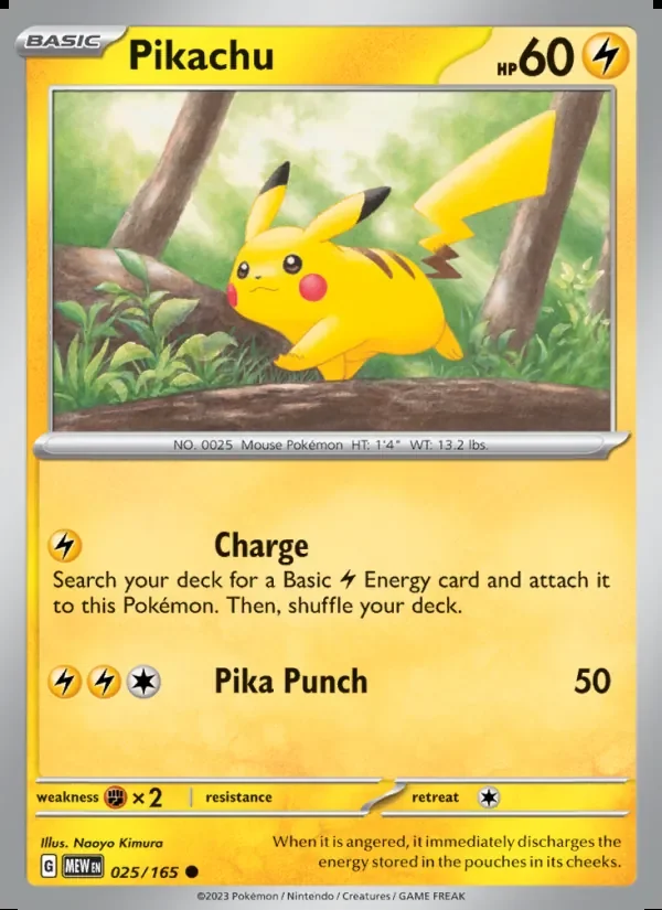 Pikachu — 151 025/165