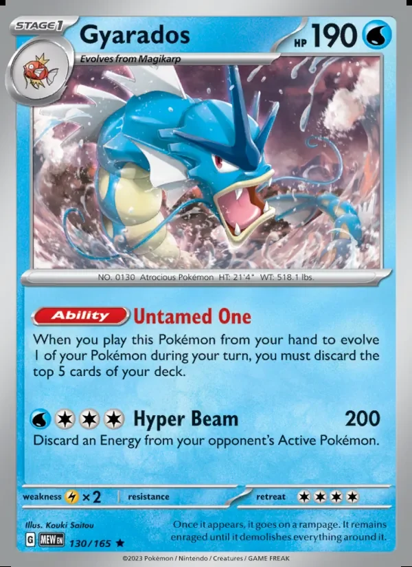 Gyarados — 151 130/165