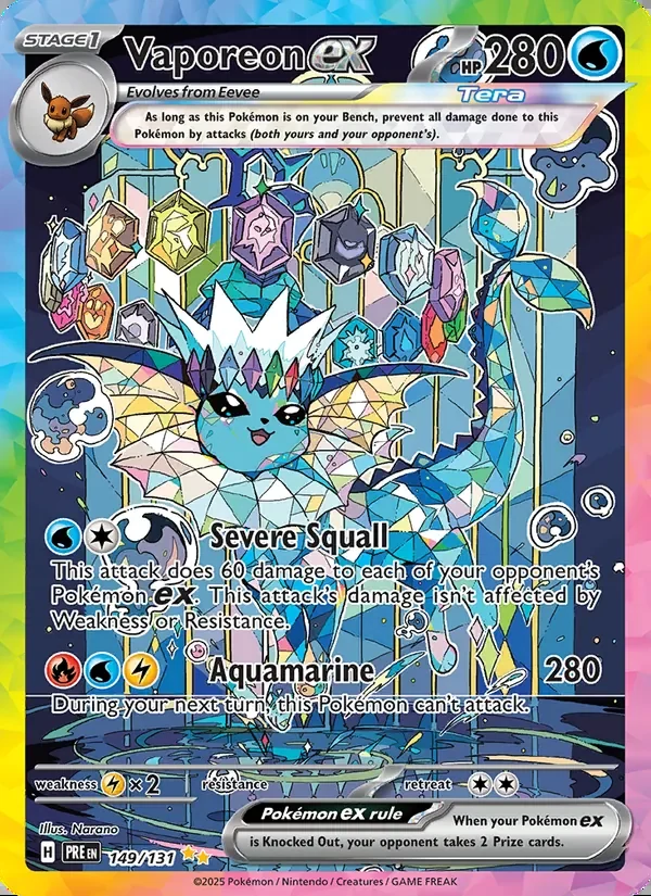 Vaporeon ex — Prismatic Evolutions 149/131