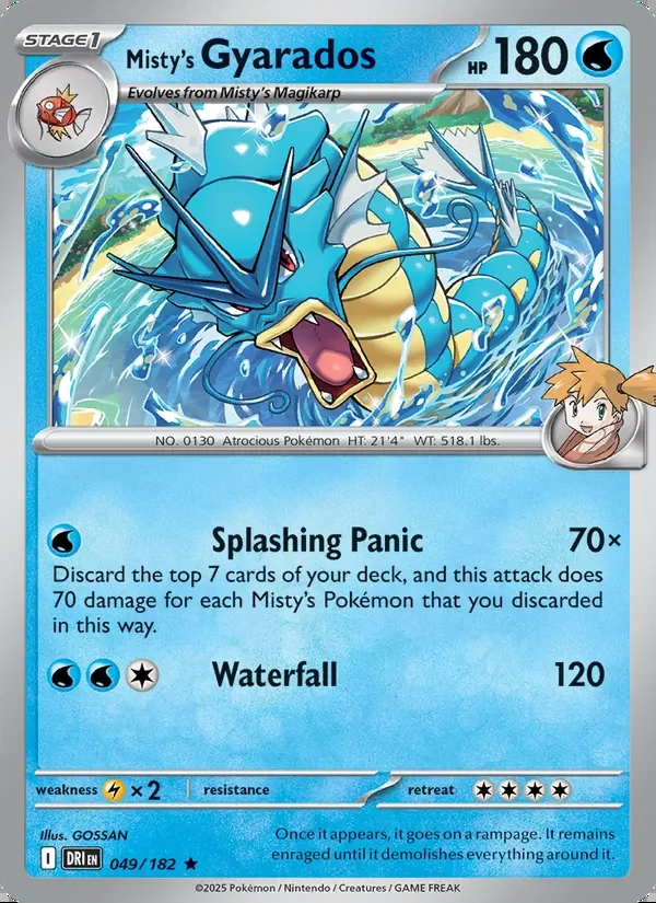 Misty's Gyarados — Destined Rivals 049/182